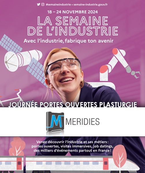 Affiche semaine de l'industrie 2024 chez Meridies-Nîmes (30)